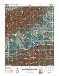 Rover Arkansas Historical topographic map, 1:24000 scale, 7.5 X 7.5 Minute, Year 2011