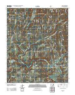 Rudy Arkansas Historical topographic map, 1:24000 scale, 7.5 X 7.5 Minute, Year 2011