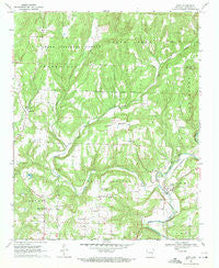 Rudy Arkansas Historical topographic map, 1:24000 scale, 7.5 X 7.5 Minute, Year 1969