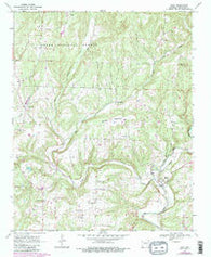 Rudy Arkansas Historical topographic map, 1:24000 scale, 7.5 X 7.5 Minute, Year 1969