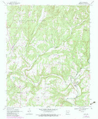 Rudy Arkansas Historical topographic map, 1:24000 scale, 7.5 X 7.5 Minute, Year 1969