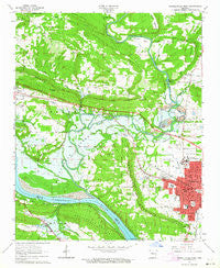 Russellville West Arkansas Historical topographic map, 1:24000 scale, 7.5 X 7.5 Minute, Year 1963