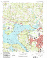 Russellville West Arkansas Historical topographic map, 1:24000 scale, 7.5 X 7.5 Minute, Year 1993