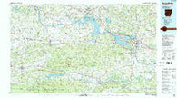 Russellville Arkansas Historical topographic map, 1:100000 scale, 30 X 60 Minute, Year 1984