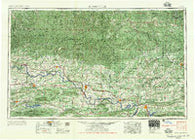 Russellville Arkansas Historical topographic map, 1:250000 scale, 1 X 2 Degree, Year 1956