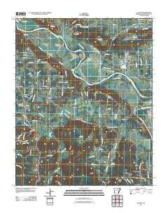 Salado Arkansas Historical topographic map, 1:24000 scale, 7.5 X 7.5 Minute, Year 2011