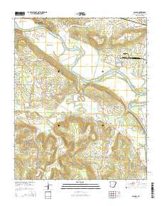 Salado Arkansas Current topographic map, 1:24000 scale, 7.5 X 7.5 Minute, Year 2014