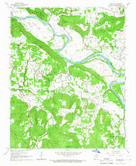 Salado Arkansas Historical topographic map, 1:24000 scale, 7.5 X 7.5 Minute, Year 1965