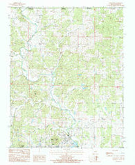 Salem Knob Arkansas Historical topographic map, 1:24000 scale, 7.5 X 7.5 Minute, Year 1984