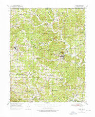 Salem Arkansas Historical topographic map, 1:62500 scale, 15 X 15 Minute, Year 1950