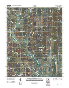 Salem Knob Arkansas Historical topographic map, 1:24000 scale, 7.5 X 7.5 Minute, Year 2011