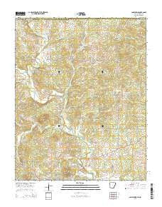 Salem Knob Arkansas Current topographic map, 1:24000 scale, 7.5 X 7.5 Minute, Year 2014