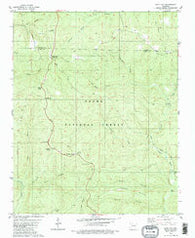 Sand Gap Arkansas Historical topographic map, 1:24000 scale, 7.5 X 7.5 Minute, Year 1980