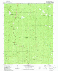 Sand Gap Arkansas Historical topographic map, 1:24000 scale, 7.5 X 7.5 Minute, Year 1980