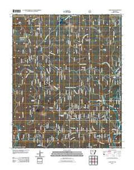 Sand Gap Arkansas Historical topographic map, 1:24000 scale, 7.5 X 7.5 Minute, Year 2011