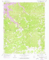 Sandstone Mountain Arkansas Historical topographic map, 1:24000 scale, 7.5 X 7.5 Minute, Year 1957