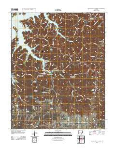 Sandstone Mountain Arkansas Historical topographic map, 1:24000 scale, 7.5 X 7.5 Minute, Year 2011