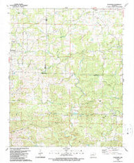 Sandtown Arkansas Historical topographic map, 1:24000 scale, 7.5 X 7.5 Minute, Year 1989