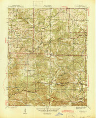 Sandtown Arkansas Historical topographic map, 1:31680 scale, 7.5 X 7.5 Minute, Year 1943