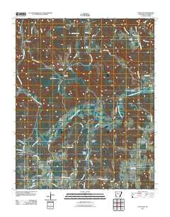 Scotland Arkansas Historical topographic map, 1:24000 scale, 7.5 X 7.5 Minute, Year 2011