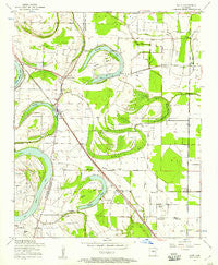 Scott Arkansas Historical topographic map, 1:24000 scale, 7.5 X 7.5 Minute, Year 1954