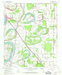 Scott Arkansas Historical topographic map, 1:24000 scale, 7.5 X 7.5 Minute, Year 1954