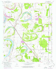 Scott Arkansas Historical topographic map, 1:24000 scale, 7.5 X 7.5 Minute, Year 1954