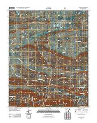 Scranton Arkansas Historical topographic map, 1:24000 scale, 7.5 X 7.5 Minute, Year 2011