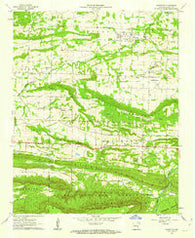 Scranton Arkansas Historical topographic map, 1:24000 scale, 7.5 X 7.5 Minute, Year 1961