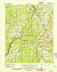 Sedgwick Arkansas Historical topographic map, 1:62500 scale, 15 X 15 Minute, Year 1935