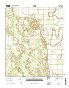 Selma Arkansas Current topographic map, 1:24000 scale, 7.5 X 7.5 Minute, Year 2014