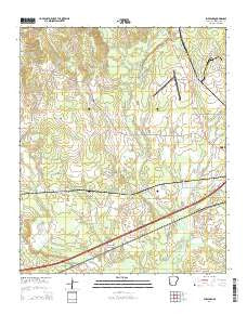 Sheppard Arkansas Current topographic map, 1:24000 scale, 7.5 X 7.5 Minute, Year 2014