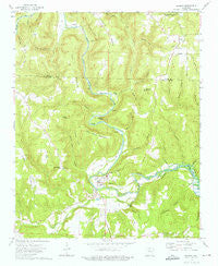 Shirley Arkansas Historical topographic map, 1:24000 scale, 7.5 X 7.5 Minute, Year 1973