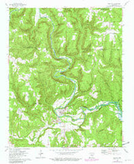 Shirley Arkansas Historical topographic map, 1:24000 scale, 7.5 X 7.5 Minute, Year 1973