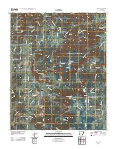 Sidon Arkansas Historical topographic map, 1:24000 scale, 7.5 X 7.5 Minute, Year 2011