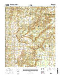 Sidon Arkansas Current topographic map, 1:24000 scale, 7.5 X 7.5 Minute, Year 2014