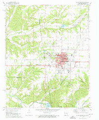 Siloam Springs Arkansas Historical topographic map, 1:24000 scale, 7.5 X 7.5 Minute, Year 1972