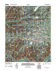 Siloam Springs Arkansas Historical topographic map, 1:24000 scale, 7.5 X 7.5 Minute, Year 2011