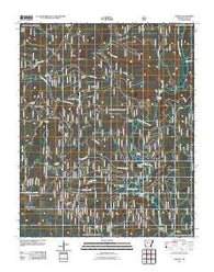Simpson Arkansas Historical topographic map, 1:24000 scale, 7.5 X 7.5 Minute, Year 2011