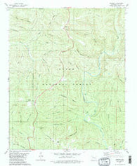 Simpson Arkansas Historical topographic map, 1:24000 scale, 7.5 X 7.5 Minute, Year 1980