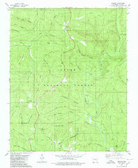 Simpson Arkansas Historical topographic map, 1:24000 scale, 7.5 X 7.5 Minute, Year 1980