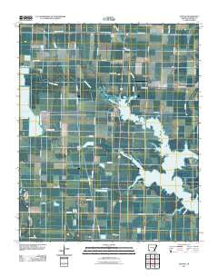 Slovak Arkansas Historical topographic map, 1:24000 scale, 7.5 X 7.5 Minute, Year 2011