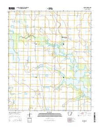 Slovak Arkansas Current topographic map, 1:24000 scale, 7.5 X 7.5 Minute, Year 2014