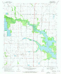 Slovak Arkansas Historical topographic map, 1:24000 scale, 7.5 X 7.5 Minute, Year 1969