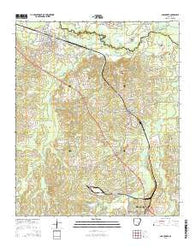 Smackover Arkansas Current topographic map, 1:24000 scale, 7.5 X 7.5 Minute, Year 2014