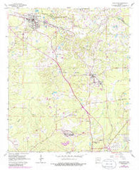 Smackover Arkansas Historical topographic map, 1:24000 scale, 7.5 X 7.5 Minute, Year 1962