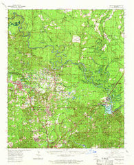 Smackover Arkansas Historical topographic map, 1:62500 scale, 15 X 15 Minute, Year 1964