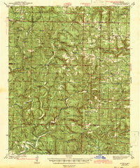 Smyrna Arkansas Historical topographic map, 1:62500 scale, 15 X 15 Minute, Year 1943