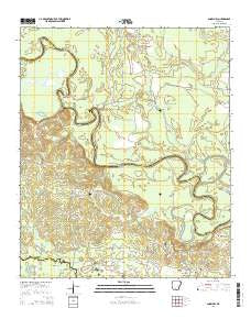 Snow Hill Arkansas Current topographic map, 1:24000 scale, 7.5 X 7.5 Minute, Year 2014