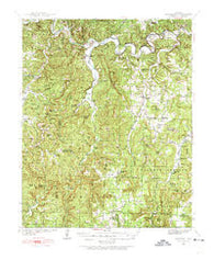 Snowball Arkansas Historical topographic map, 1:62500 scale, 15 X 15 Minute, Year 1939